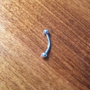 Plain bar belly button ring